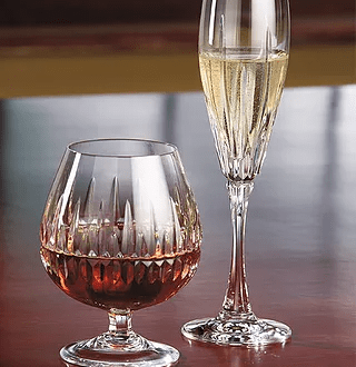 Brandy Snifter Champagne and Flute