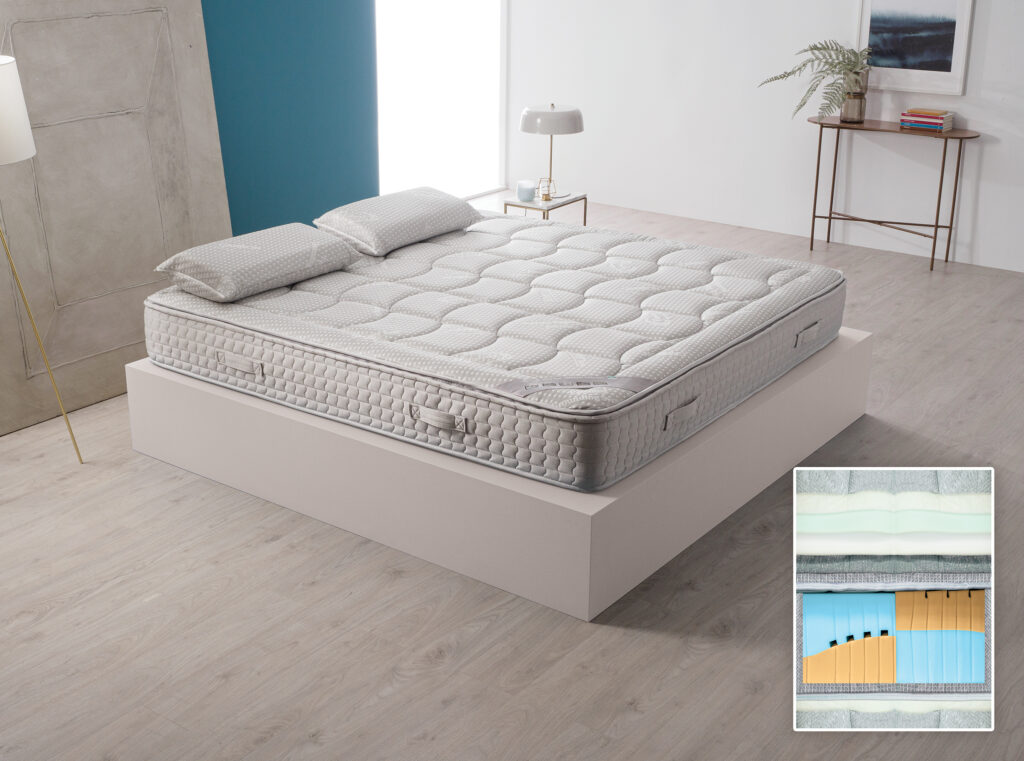 Platinum Mattress with inset layers box